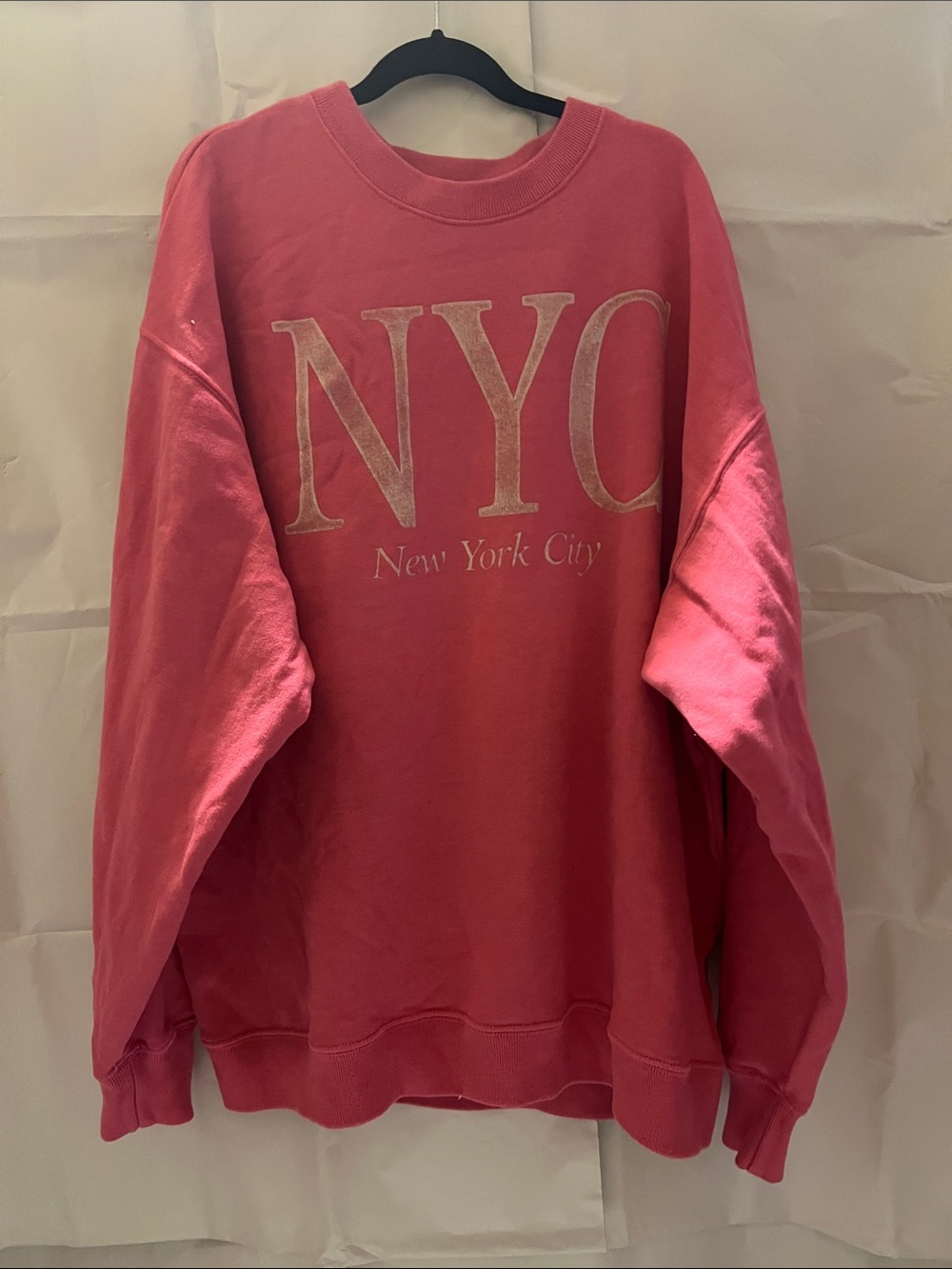 Hollister NYC Graphic Crewneck Sweatshirt - Pink
